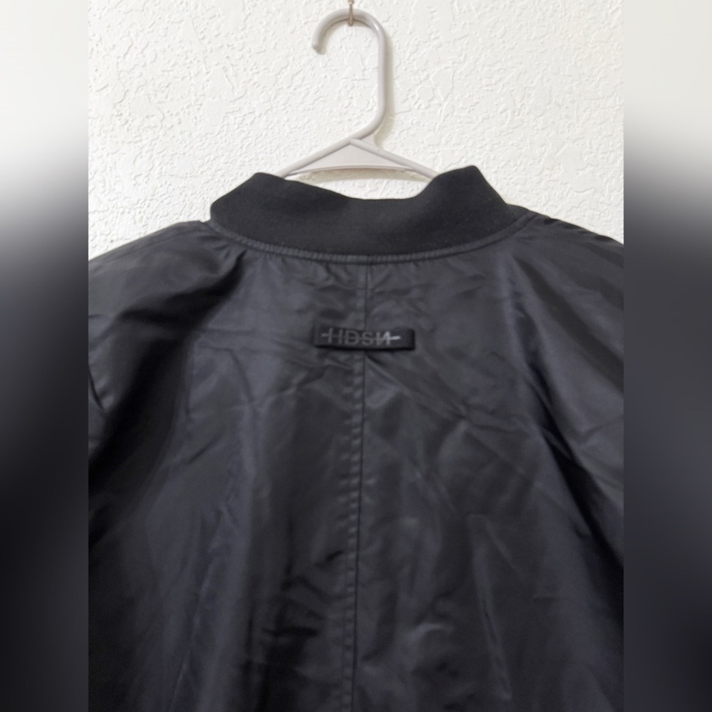 Hudson Jeans Black Bomber Jacket - Picture 7 of 16
